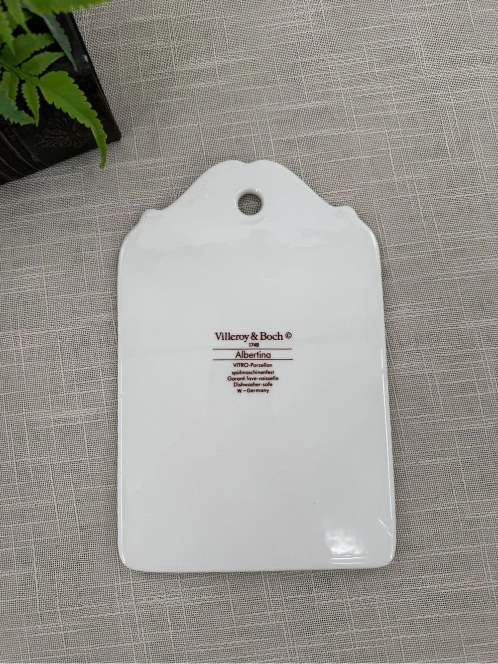 Vintage Villeroy & Boch Cheese Plate Trivet 80s Decor Cottagecore Grannycore